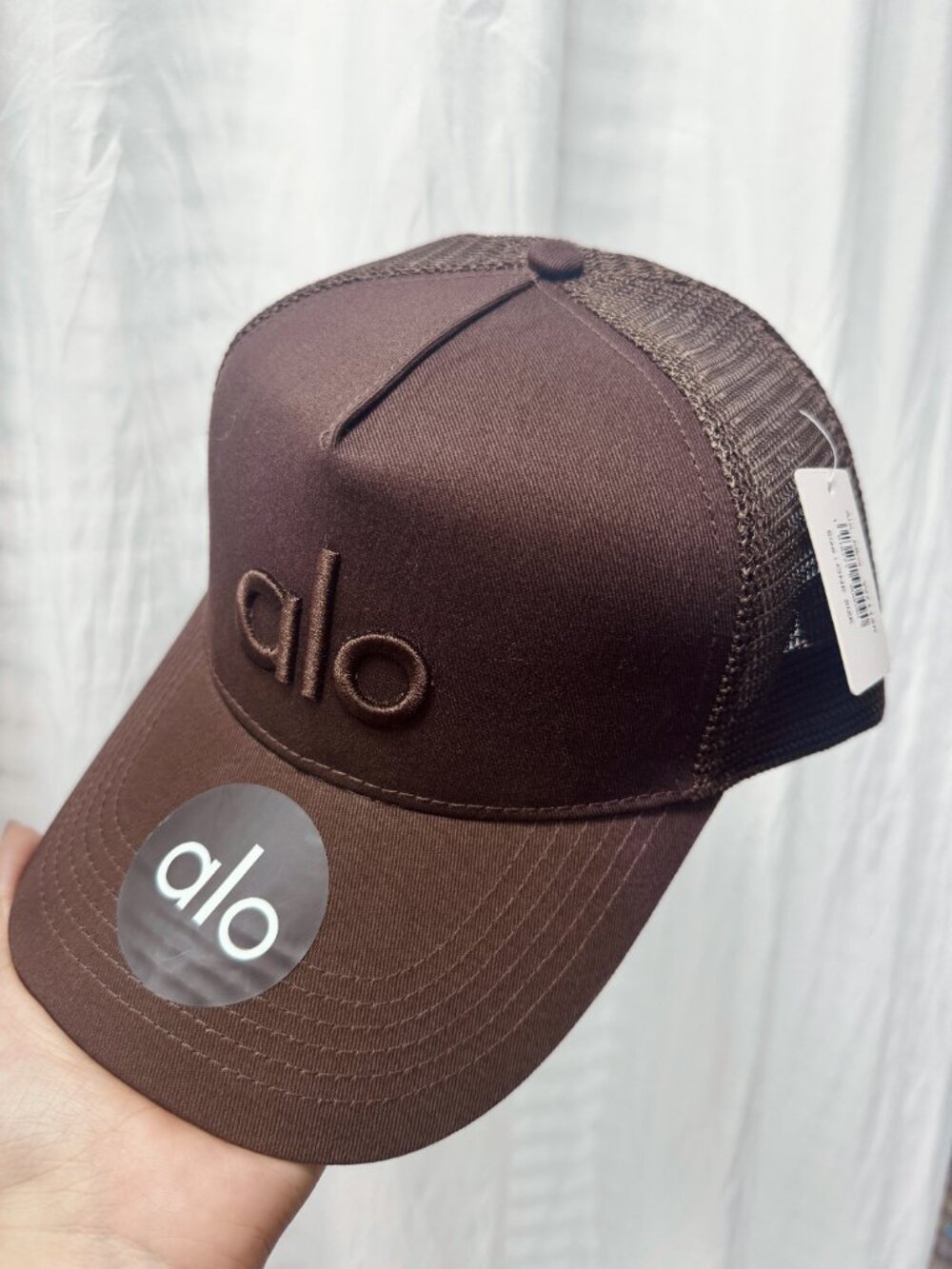 🤎 Alo Yoga District Trucker Hat Coffee Color 🤎 One Sz Sun hat